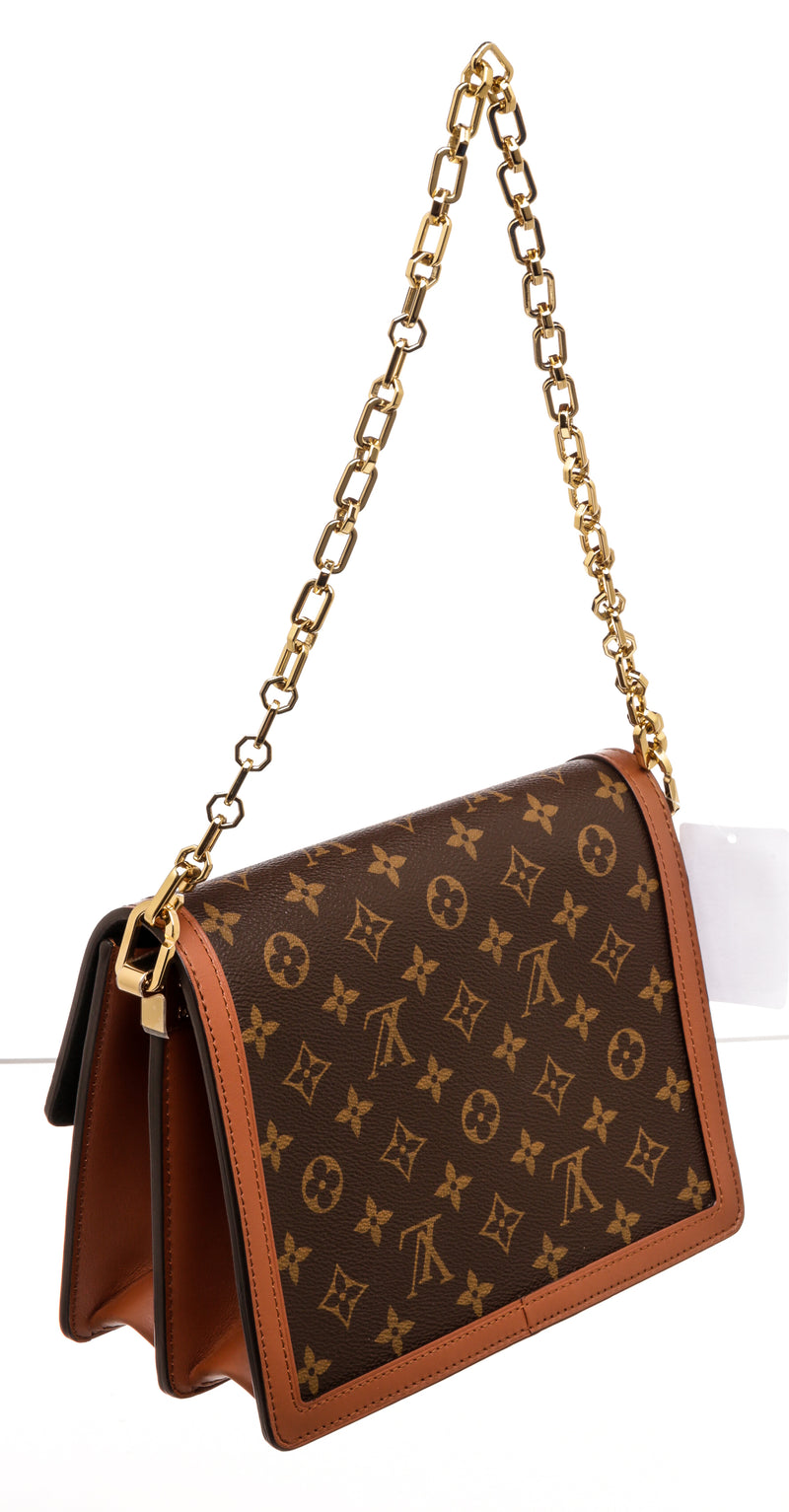 Louis Vuitton Brown Monogram Reverse MM Dauphine Shoulder Bag