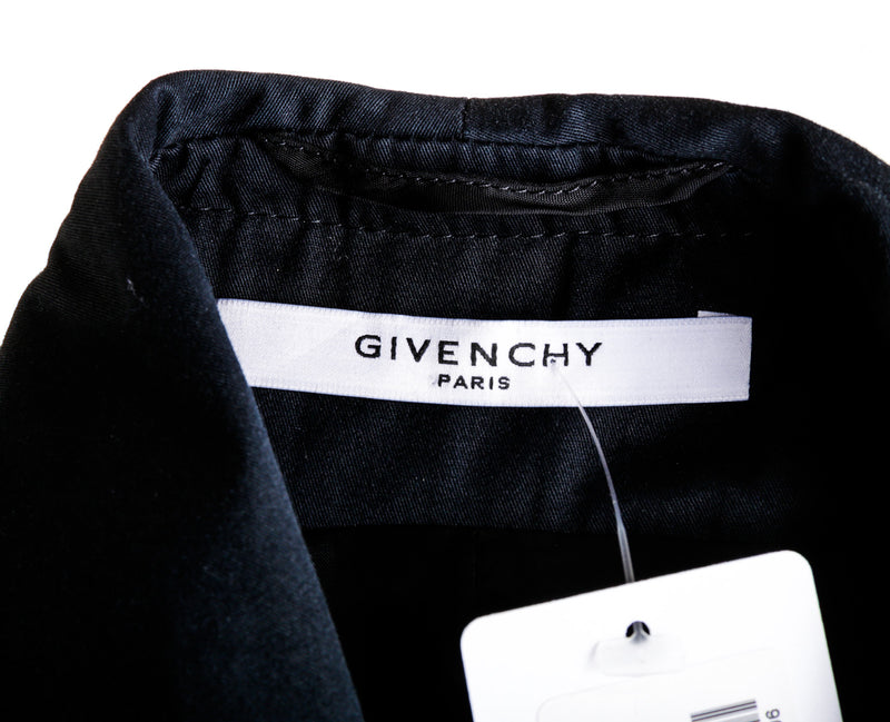 Givenchy Navy Blue Cotton Trench Coat Size 38