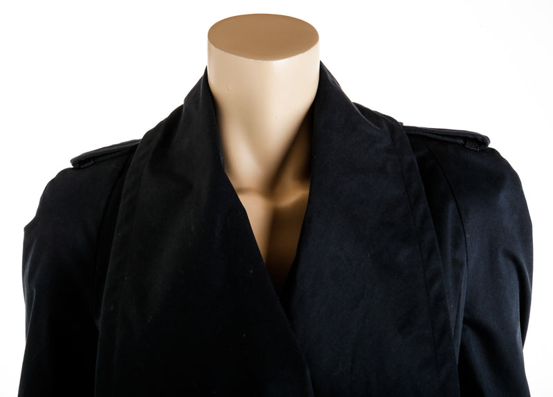 Givenchy Navy Blue Cotton Trench Coat Size 38