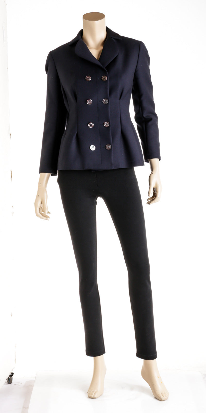 Christian Dior Navy Blue Double Breasted Blazer Size 38
