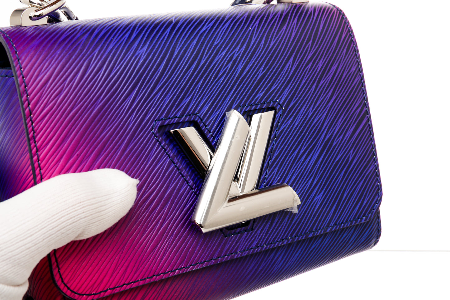 Louis Vuitton Pink Purple & Blue Gradient Epi Leather PM Twist Shoulder Bag